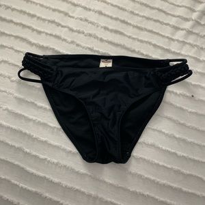 Hollister black bikini bottoms